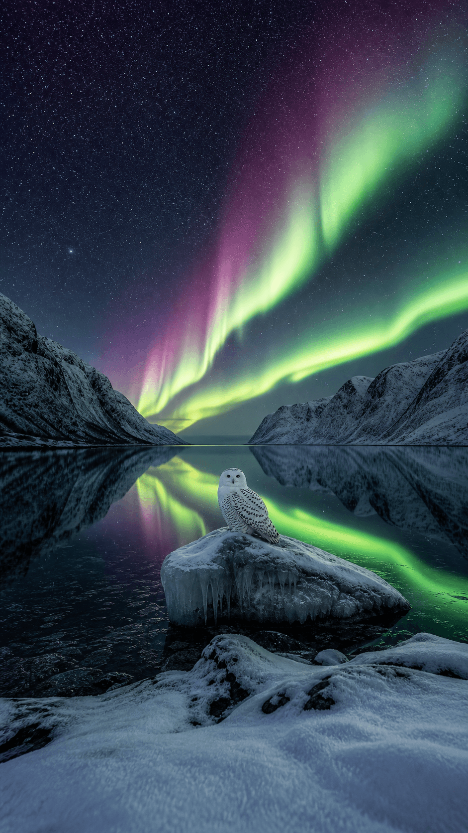 Aurora Over the Fjord, Norway