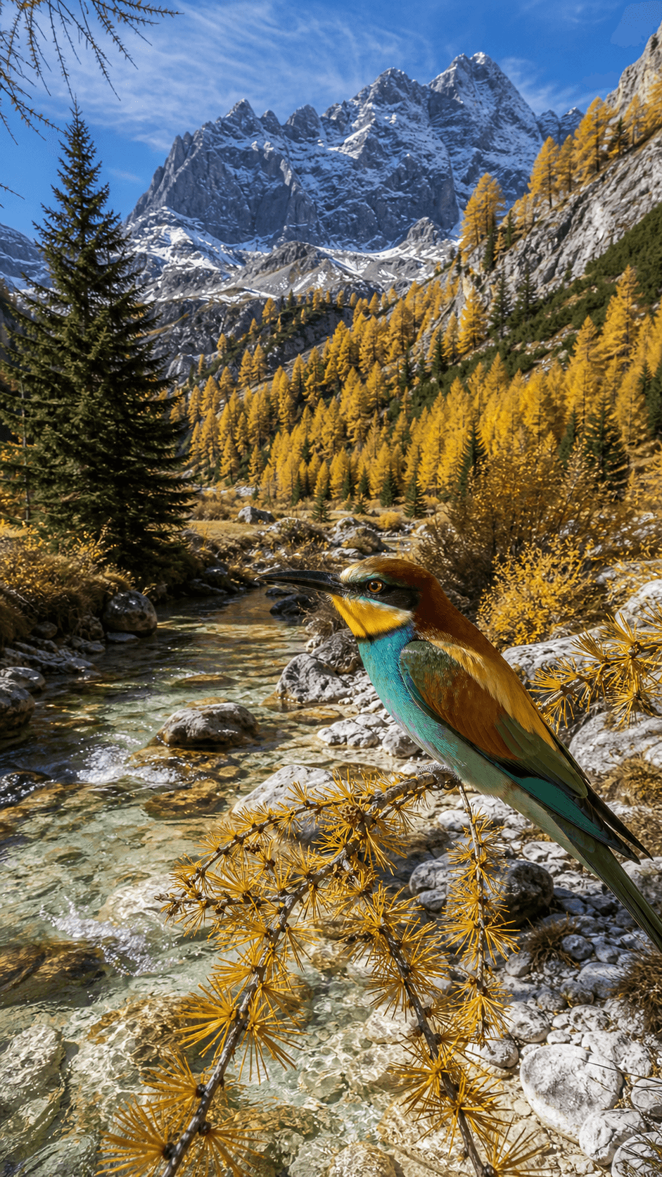 Autumn Larches, Swiss Alps